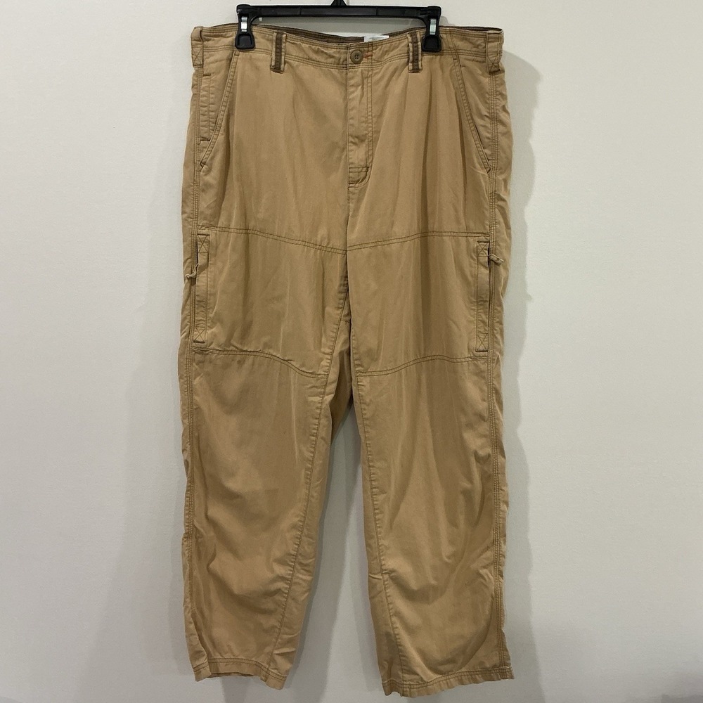 Columbia Pants Mens 36x32 Khaki XCO Utility Cotton Outdoor Hiking Canvas AM8089